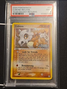 Pokémon EX 2004 Team Rocket Returns Cubone Rev. Lámina 51/109 PSA 9 como nueva (bajo pop) - Imagen 1 de 2