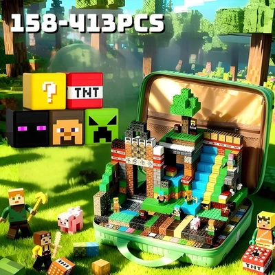 Magnetic Building Blocks Set Kids Gifts Educational Toy Mine Christmas Children - image 1 of 4