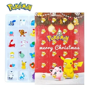 Pokemon Adventskalender Rot,  Inkl Pikachu, PLUS 3 Pokémon Karten - Bild 1 von 4