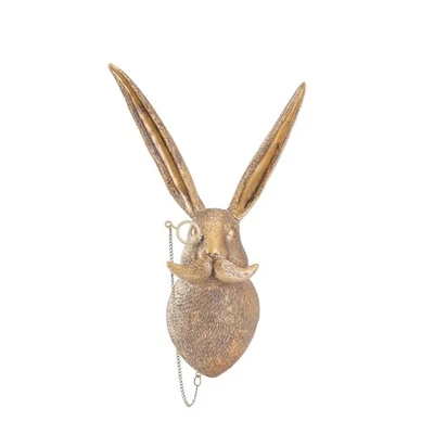 Резиновая голова кролика настенное крепление декор скульптура животного ар-деко настенный подвес - Изображение 1 из 4