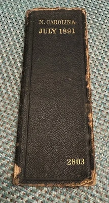 Advertising NC 1891 Dun & Co. Mercantile Agency Reference Book Carolina Tobacco Foto 1 de 4