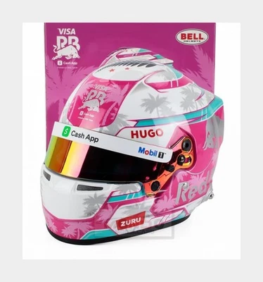 1:2 MINI HELMET Bell Casco F1 Liam Lawson #30 Miami Gp 2025 MH4100456 - Immagine 1 di 2