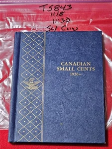 Whitman Book of CIRCULATED CANADA SMALL CENTS STARTING 1920-  54 COINS #T5843 - Picture 1 of 5