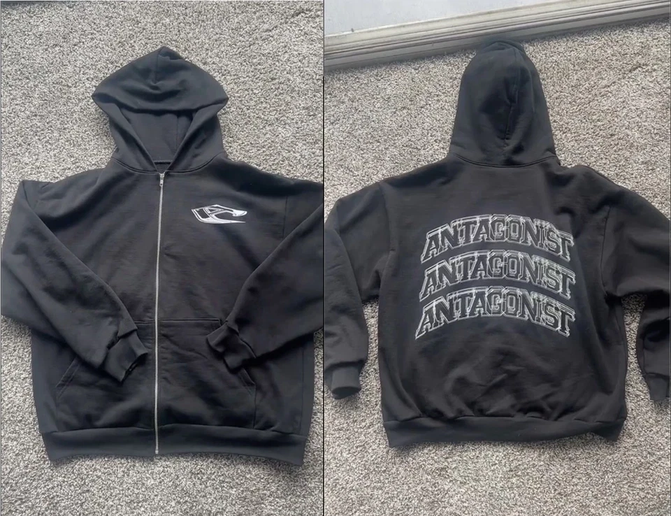 Playboi Carti Antagonist 2. Tour 2025 Ken Carson Merch Zip Hoodie
