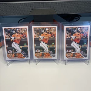 3x Kyle Stowers RC Baltimore Orioles Topps MLB Series One Miami Marlins 2023 - Picture 1 of 8