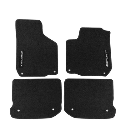 Alfombrilla negra de nailon trasera delantera con deportiva para VW Golf & Jetta 99-05 con VW MK4 Golf & Jetta Foto 1 de 4