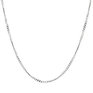 Necklace for Men Cuban Chain Necklace 3mm Silver & Stainless Steel Jewelry Wa... - Picture 1 of 6