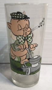 1974 Porky And Petunia Pig Rare  Pepsi Collector Glass VG Condition Print Strong - Picture 1 of 8