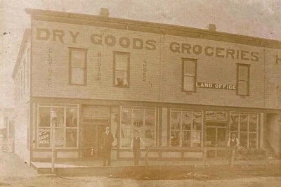 ORIGINAL - WESTERN AMERICANA - OKLAHOMA LAND OFFICE - FOTO c1885 - Imagem 1 de 4