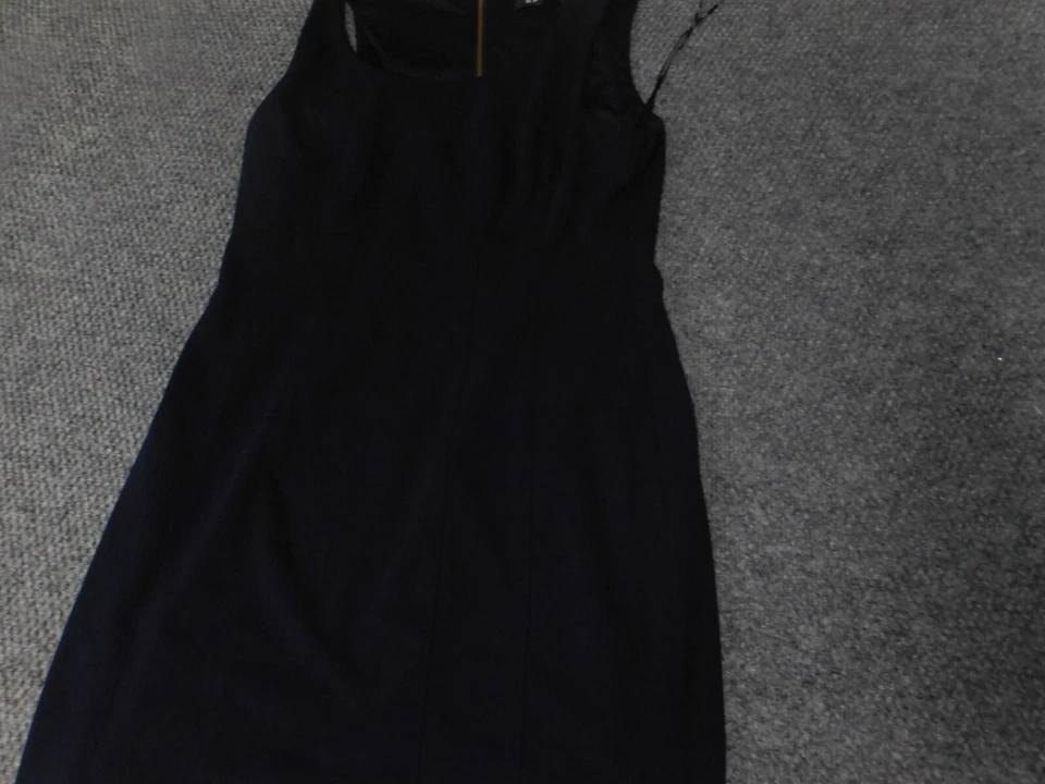 DKNY Mujer Vestido 8 Azul Línea A Cremallera Elástica Foto 1 de 4