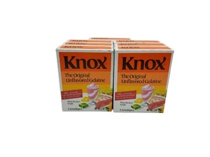 nuevas 7 cajas knox gelatina sin sabor 4 sobres ea. - Imagen 1 de 3
