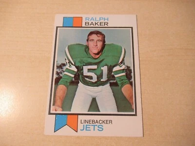 1973 TOPPS FOOTBALL RALPH BAKER #486 NY JETS HIGH GRADE SETBREAK FREE SHIPPING - Image 1 of 2