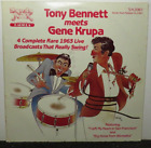 DISQUE VINYLE TONY BENNETT MEETS GENE KRUPA 1963 RARE LIVE DIFFUSIONS (VG+) LP