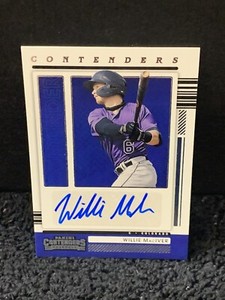 Willie MacIver 2021 Panini Contenders Auto Colorado Rockies