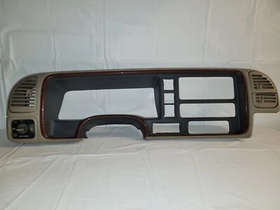 99-00 Cadillac Escalade Velocímetro Cluster Tablero Bisel Madera Doblado OEM 15748665 Foto 1 de 4