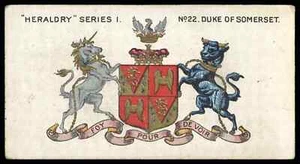 Taddy - 'Heraldry' (1910) - Duke of Somerset - Picture 1 of 2