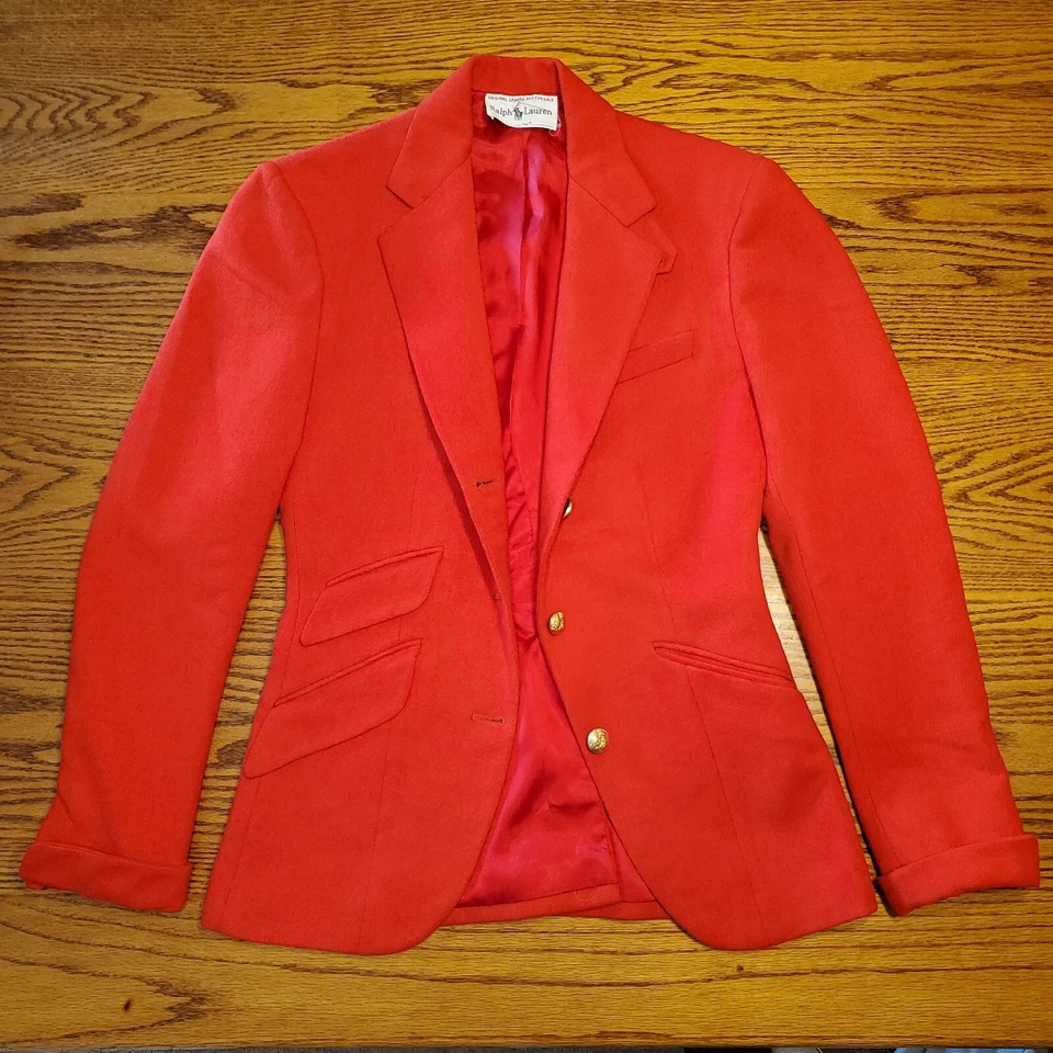 Vintage Ralph Lauren Original Salesman Sample Red Formal Jacket  - Image 1 of 4