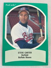 1990 AAA All Star Game Baseball ProCard#17-Steve Carter, Buffalo Bisons