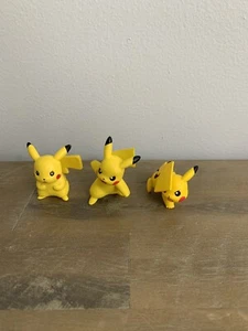 TOMY pikachu toys figures lot of three Pokémon Toys Mini figures - Picture 1 of 5
