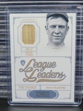 2012 National Treasures Tris Speaker League Leaders Game Used Bat #93/99
