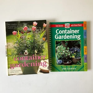 Container Gardening Lot of 2 Books Potted Plants Flowers Patio Garden Tips - Imagen 1 de 24