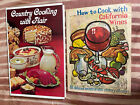 Zestaw książek kucharskich vintage CALIFORNIA - Rady doradcze ds. wina i mleka