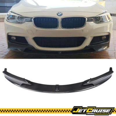 Fits 12-18 BMW 3 Series F30 M Sport MP Style Carbon Fiber CF Front Lip Splitter - Image 1 of 4
