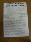 10/01/1987 Crown Royals V Old Chelmsfordians [Friendly] (4 Pages). Any Faults Wi