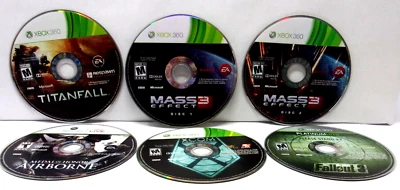 Xbox 360 Lote De 5 Discos De Videojuegos Solo Titanfall Mass Effect 3 Fallout 3..... Foto 1 de 4