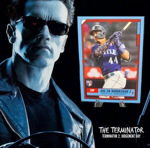 2022 Topps Throwback Thursday JULIO RODRIGUEZ RC- 1991 Terminator- Mariners #Tbt