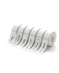 D11 Label Maker Tape 6Rolls 0.59x1.97 Inch Adhesive Thermal Paper 130 Label/Roll - Picture 1 of 5
