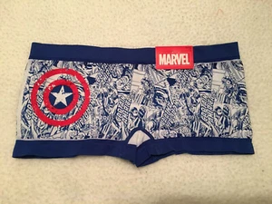 Captain America Boy Short Underwear NWT Sz L Free Shipping Seamless - Picture 1 of 2