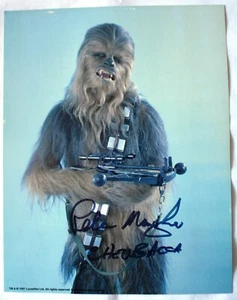Peter Mayhew signed photo as Chewbacca from Star Wars with photo proof - Picture 1 of 3