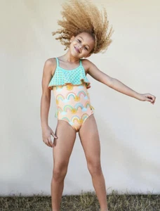 Matilda Jane Dream Chasers Size 6-12 month Rainbow Groove Swimsuit NWT - Picture 1 of 7
