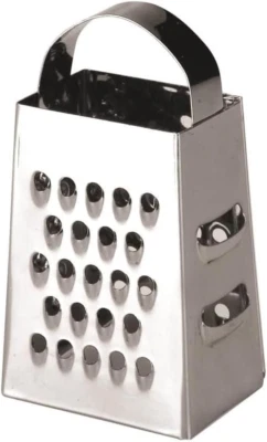 Mini Grattugia a 4 Facce, Acciaio Inossidabile, Argento - Immagine 1 di 4