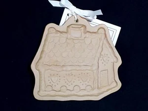 Brown Bag Cookie Art Gingerbread House Stoneware Mold Vintage 1985 - Picture 1 of 4