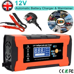 8A Smart Car Battery Fast Charger 12V Charger Automatic Pulse Repair AGM/GEL UK - Picture 1 of 12