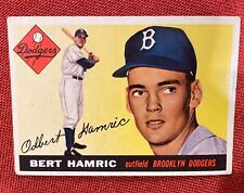 1955 TOPPS BASEBALL SET, #199 Bert Hamric , Brooklyn Dodgers, VG/VGEX