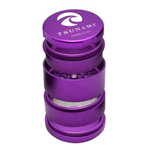 5-Part Tsunami Premium Dry Herb Grinder, Micro Rounded Teeth, Purple - Picture 1 of 1