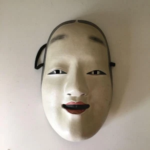 Japanese Traditional Noh Mask H212mm×W135mm wooden nōgaku kabuki G55467 - Picture 1 of 4