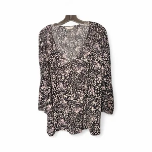Blusa para mujer Terra & Sky floral cuello en V 41JC - Imagen 1 de 10