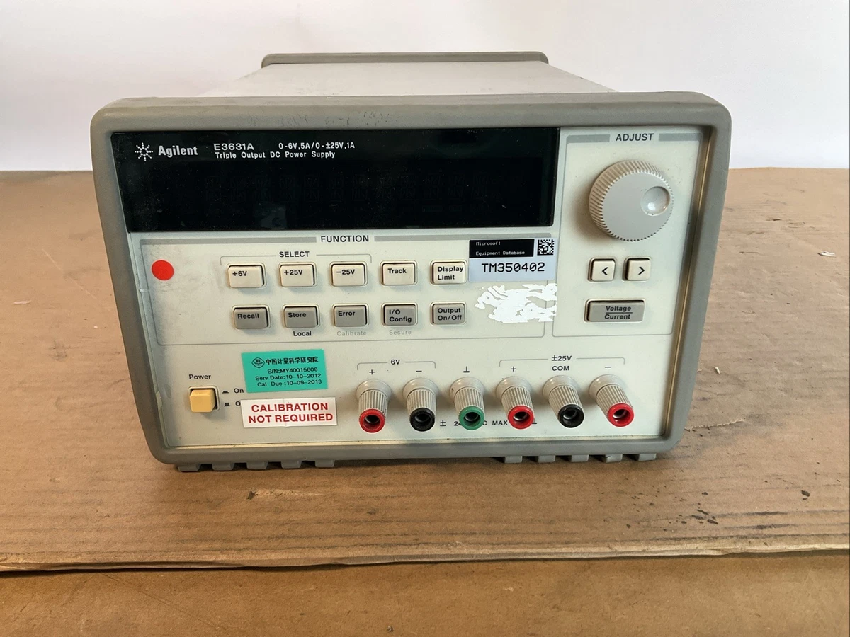 Agilent E3631 +/-25V/1A 6V/5A 正常動作品 Agilent E3631A 80w triple output power supply, 6v, 5a and +/-25v