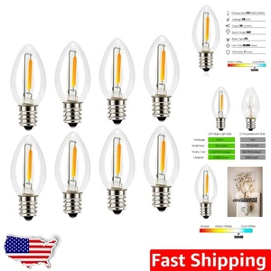 Illuminate with C7 E12 LED Light Bulbs - 5000K Neutral White Glow, Pack of 8 - Picture 1 of 9