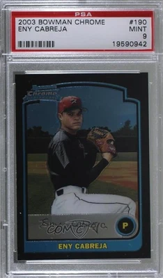 2003 Bowman Chrome (no cartão) Eny Cabreja Wandy Rodriguez PSA 9 Perfeito Rookie RC - Imagem 1 de 2