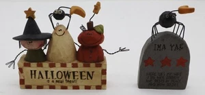 Set of 2Blossom Bucket B.Lloyd Halloween Figurines - Picture 1 of 4