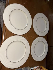 4 Lenox Citation Gold Temple Collection 10 7/8" Dinner Plates Excellent - Picture 1 of 15