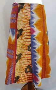 Nomaden Fair Trade Kleidung Rock, Patchwork/Panel Design. 100% Baumwolle. Größe S - Bild 1 von 9