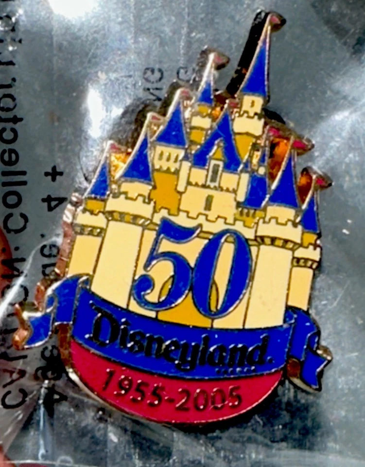 Disneyland 50Th Anniversary Cast Member Exclusive Lapel Pin – 1955 To 2005 - Image 1 of 4