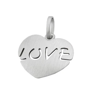 Cuore LOVE - Ciondolo, Vera Argento 925 Sterling, Donna - Foto 1 di 2