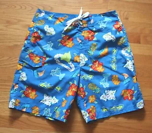 KANU - Pantalones cortos/baúles de tabla azules para hombre - Islas Hawaianas - Surf - Talla: 32 - Imagen 1 de 5